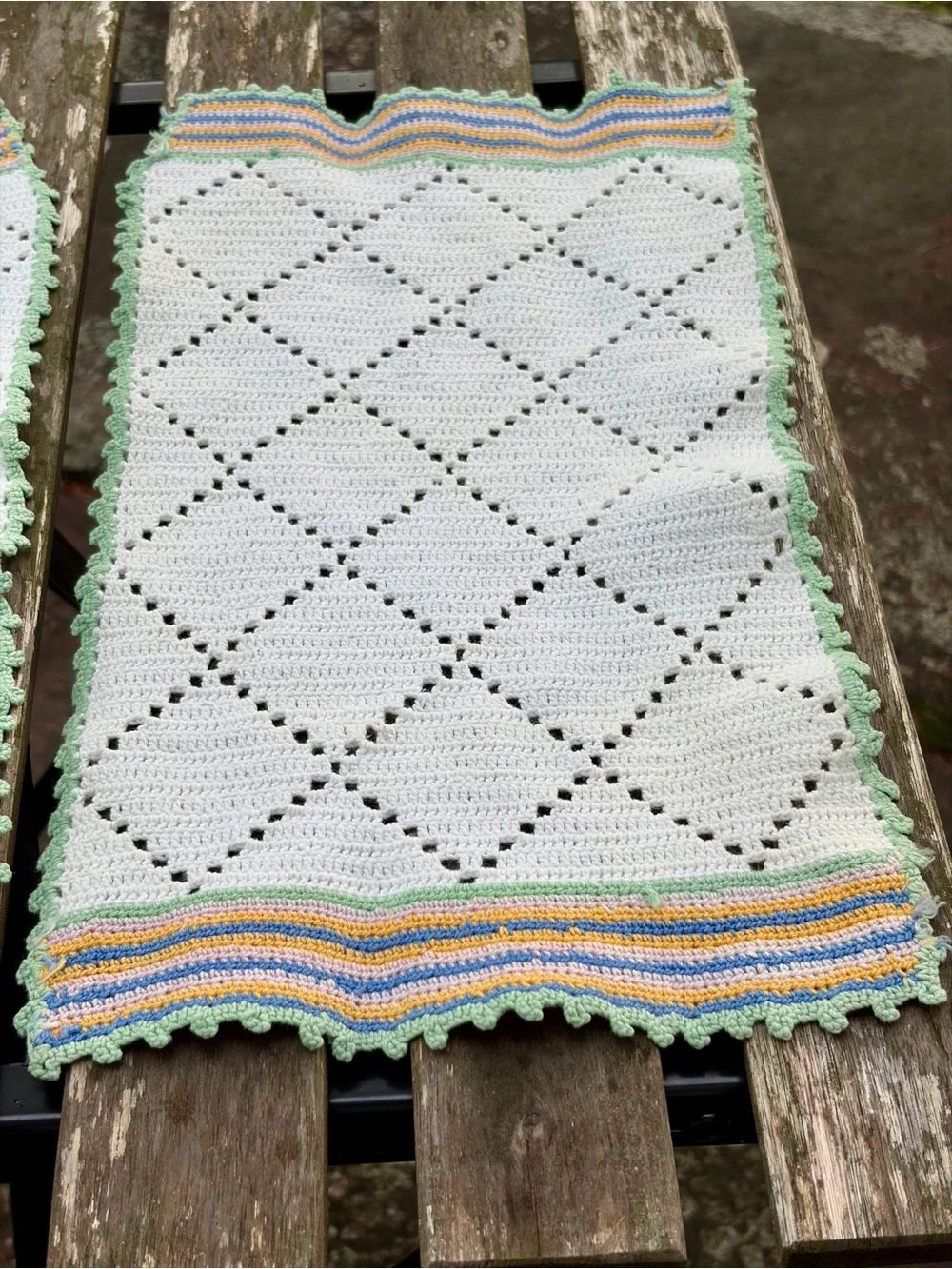 Lintex Handcrafters Collection Hand Woven Vintage Placemats Set Of 2